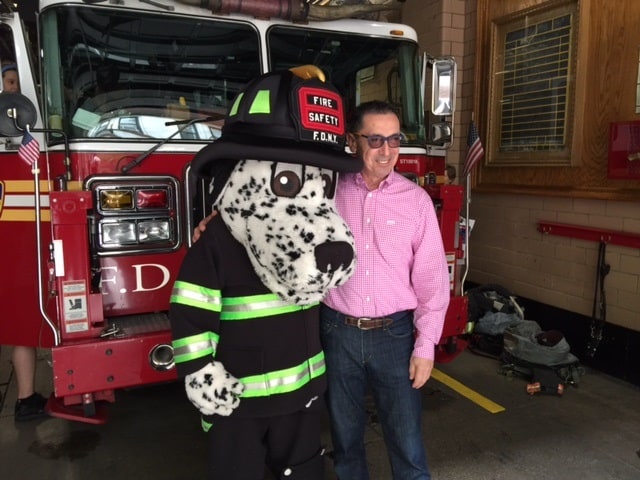 Me getting a chance to meet friends, some new and some old at Engine 22 Ladder 13 in Manhattan.