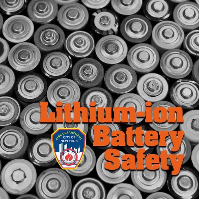 Safety Tips for LithiumIon Batteries FDNY Smart
