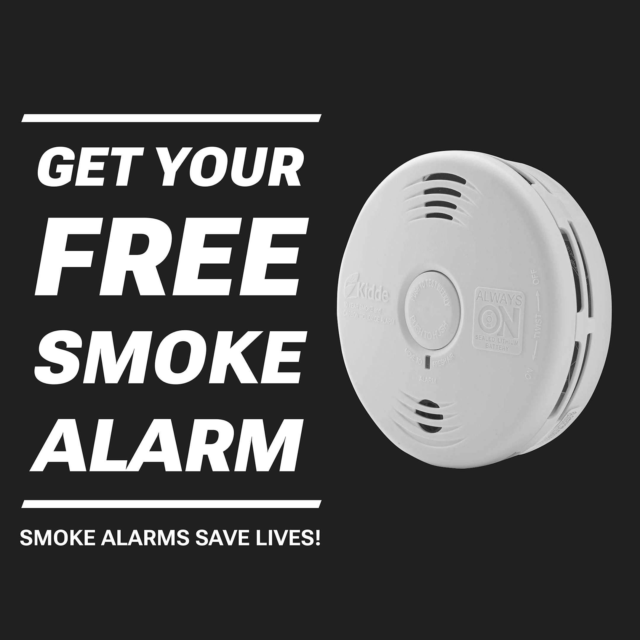 Free smoke alarm